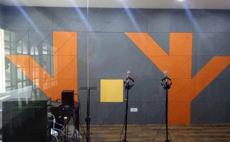 河南駐馬店電臺(tái)演播室聚酯纖維吸音板聲學(xué)工程